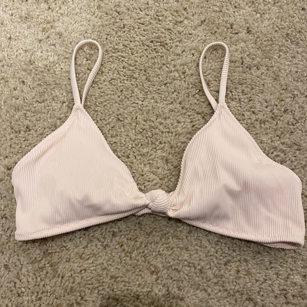 Aerie Knot Rib Bikini Top L